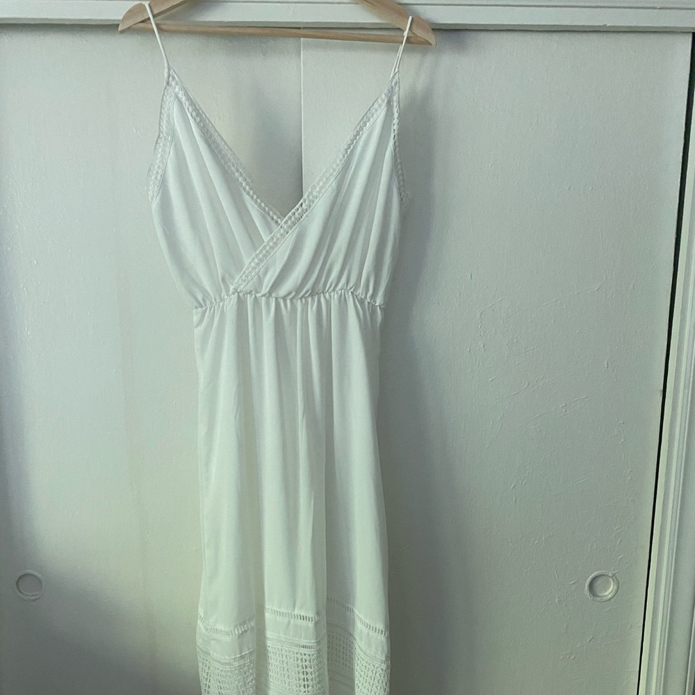 Mango Maxi dress with embroidered details